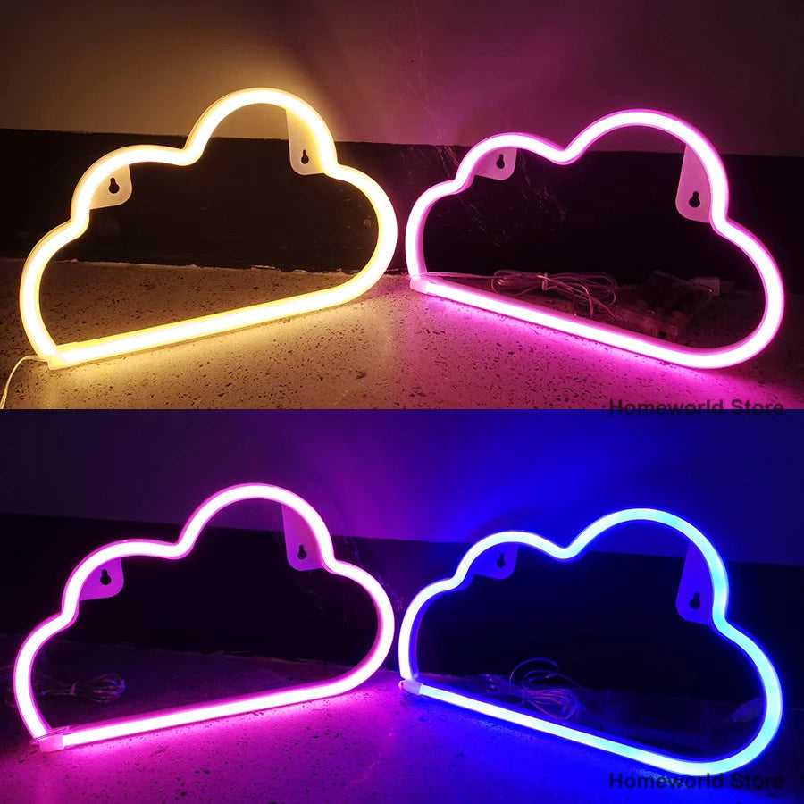 Cloud Sign Neon Light - VITALS Demo Store