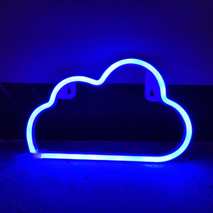 Cloud Sign Neon Light - Blue - VITALS Demo Store