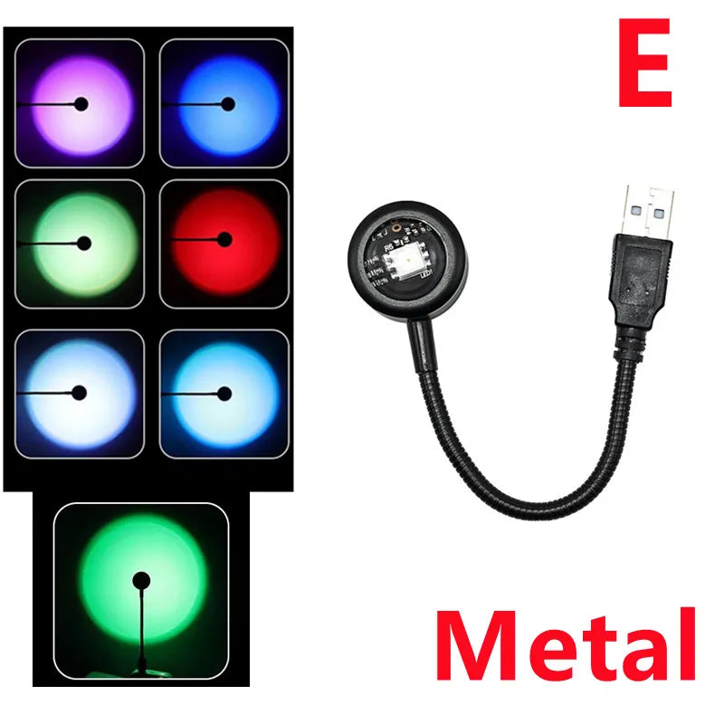 USB Sunset Lamp Projector - type E-2 - VITALS Demo Store