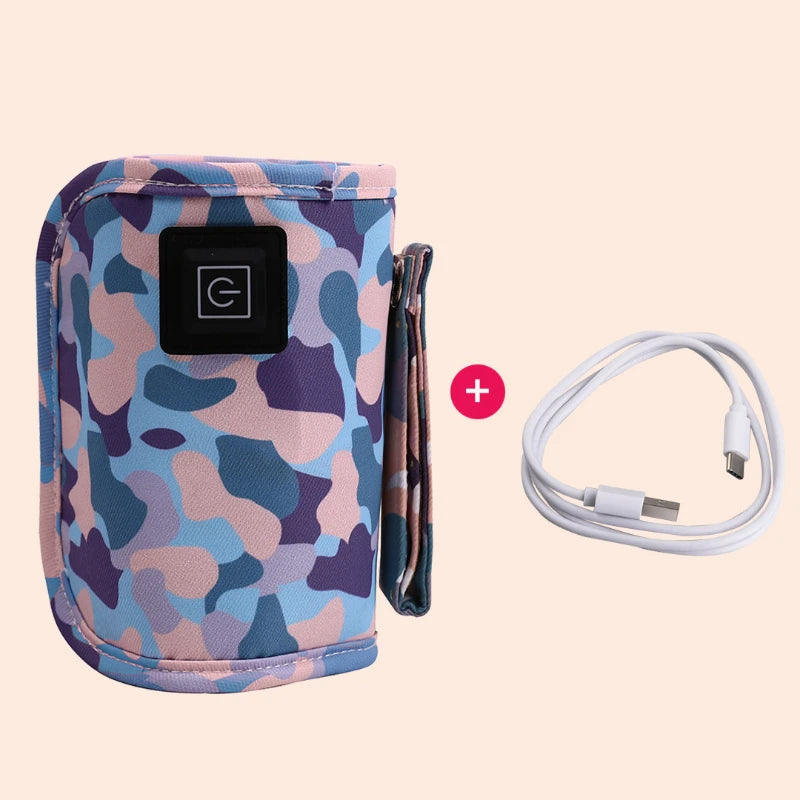 USB Baby Bottle Warmer - Camouflage Blue - VITALS Demo Store