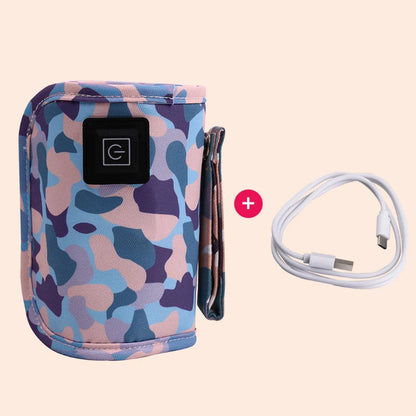 USB Baby Bottle Warmer - Camouflage Blue - VITALS Demo Store