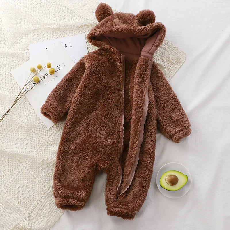 Cute Bear Hooded Baby Romper - VITALS Demo Store