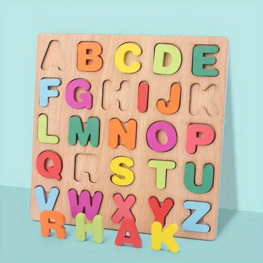 Colorful Alphabet Number Wooden Puzzles - NB118C1 - VITALS Demo Store