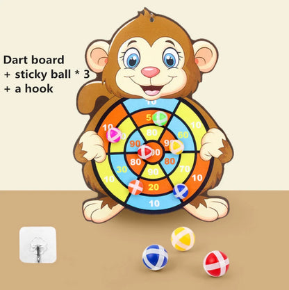 Cartoon Animal Dart Board Toy - monkey - VITALS Demo Store