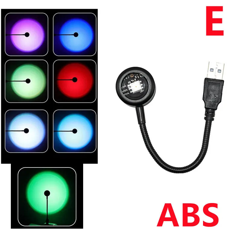 USB Sunset Lamp Projector - type E-1 - VITALS Demo Store