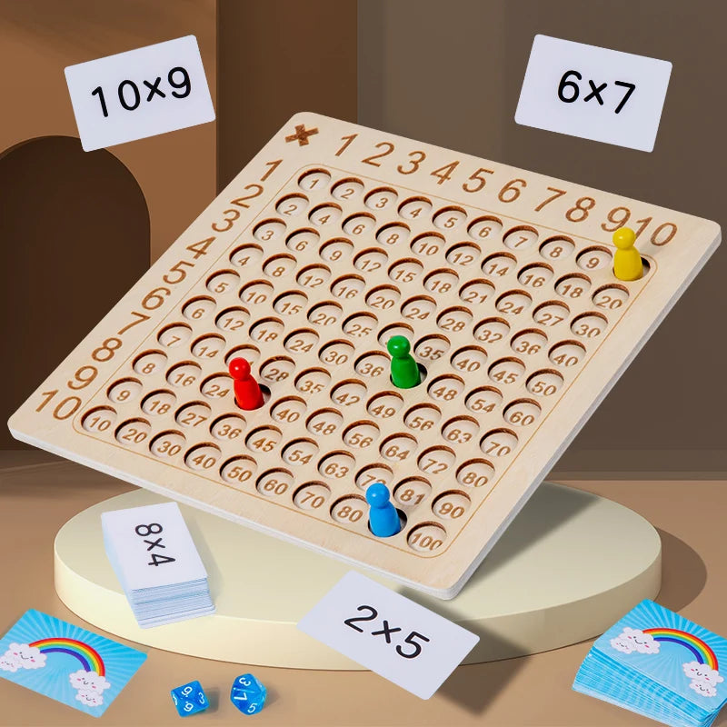 Multiplication Board Game Educational Toy - N23C1-No Box - VITALS Demo Store