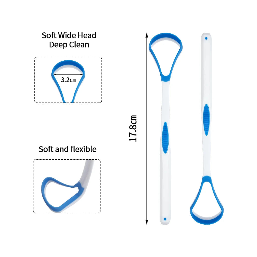 4pcs Reusable Silicone Tongue Scraper Set - VITALS Demo Store