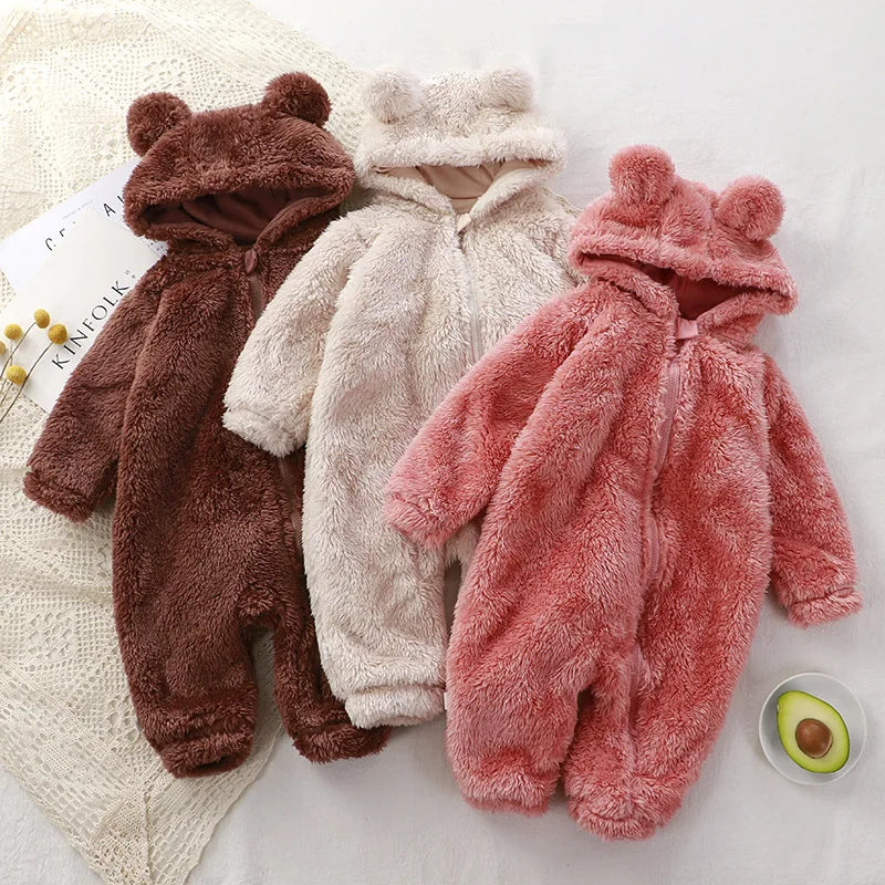 Cute Bear Hooded Baby Romper - VITALS Demo Store