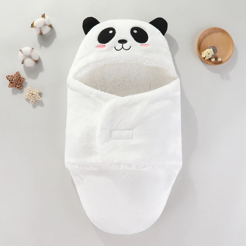 Soft Baby Sleeping Bag | Cartoon Cocoon - White-panda / 0-3M - VITALS Demo Store