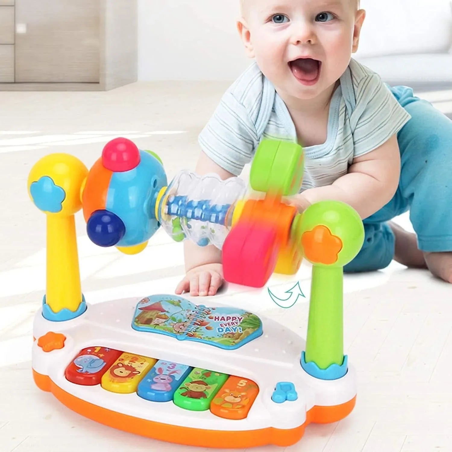 Kids Rotating Music Piano Keyboard - VITALS Demo Store