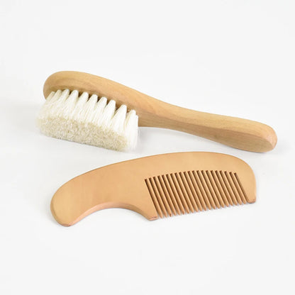 Pure Wool Baby Hairbrush & Comb Set - VITALS Demo Store