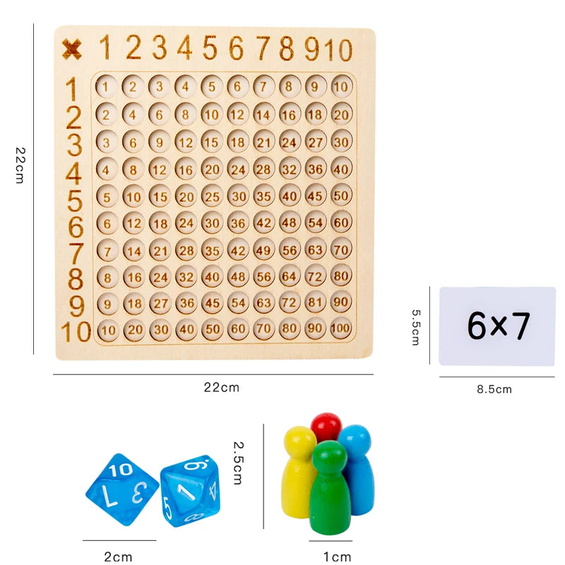 Multiplication Board Game Educational Toy - VITALS Demo Store