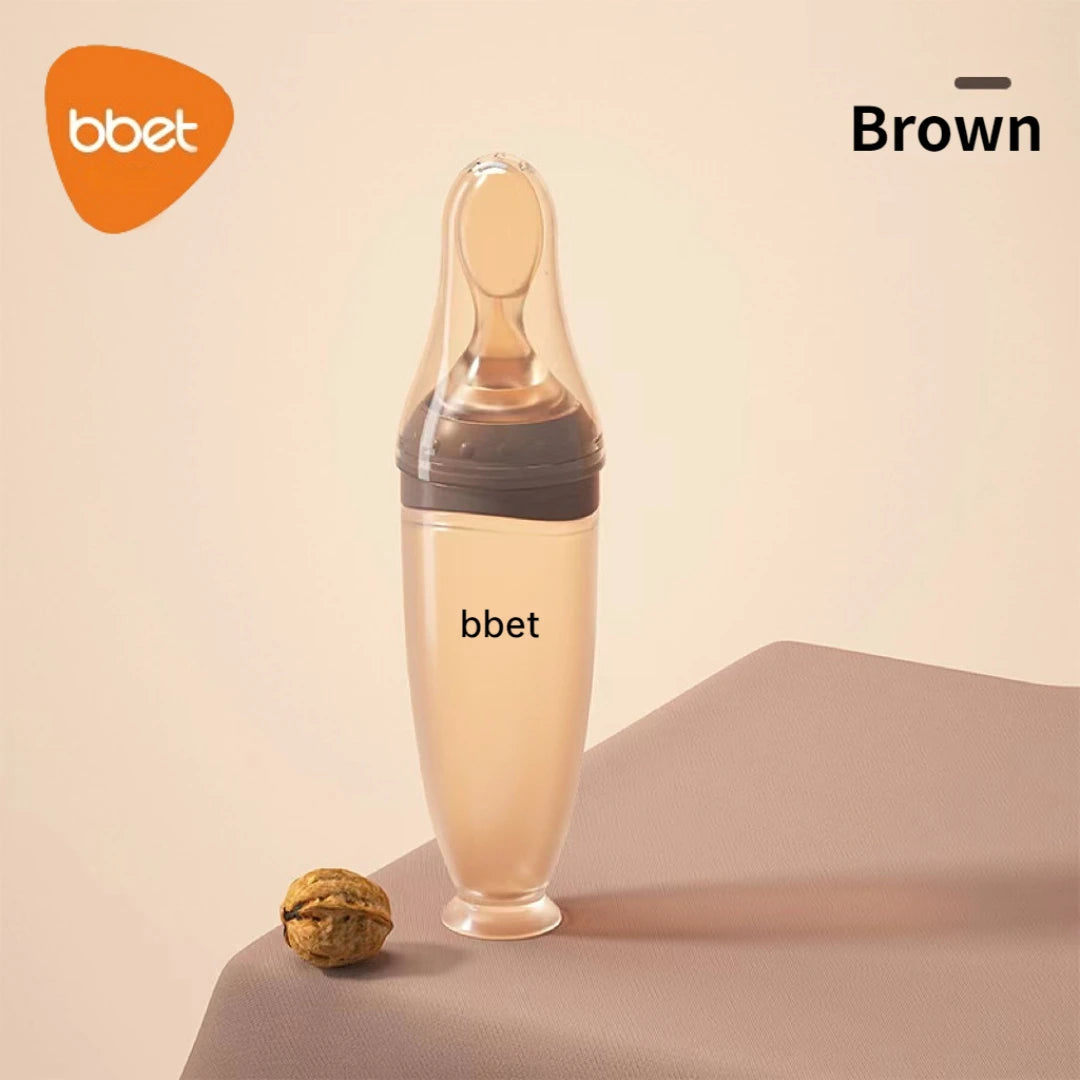 Soft Tip Baby Spoon - Brown Nanosilver - VITALS Demo Store